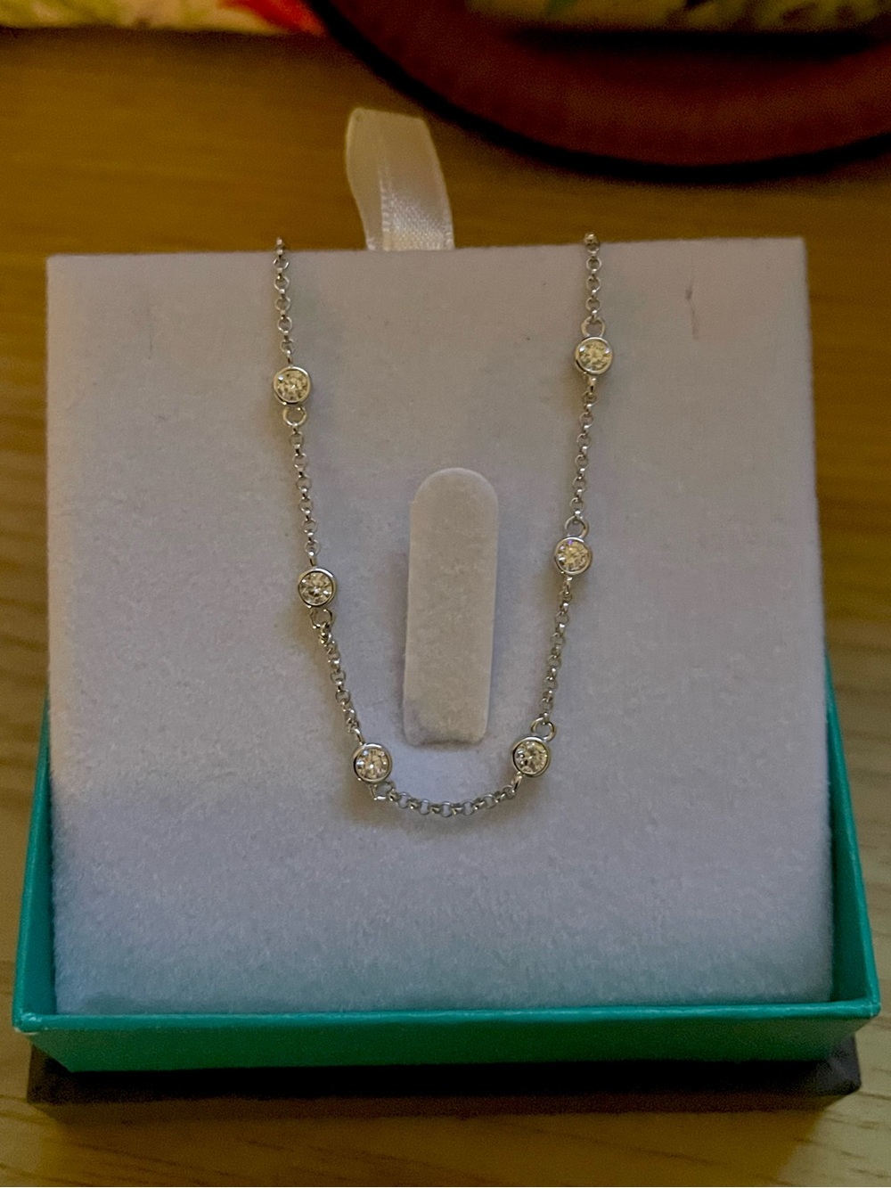 ✨Sterling Silver 925 Dainty Bracelet Bezel CZ | Diamond Look - Picture 5 of 8